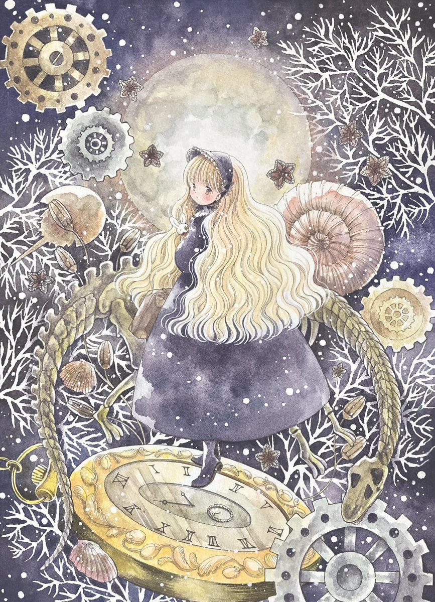 「こちらの作品でした   #今年も残りわずかなので今年一番伸びた絵を貼る見た絵描き」|神谷かおり🌸ドローイングモール🌸羽根としっぽ展🌸アリス展🌸コミティアのイラスト