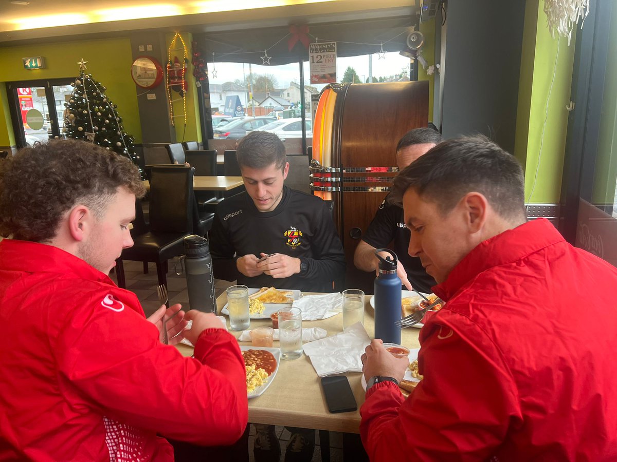 A huge thanks to Maloney's Diner for their continued support of our senior squad. Providing breakfast and a meeting space for our boys on away days. Your support and kindness is very much appreciated