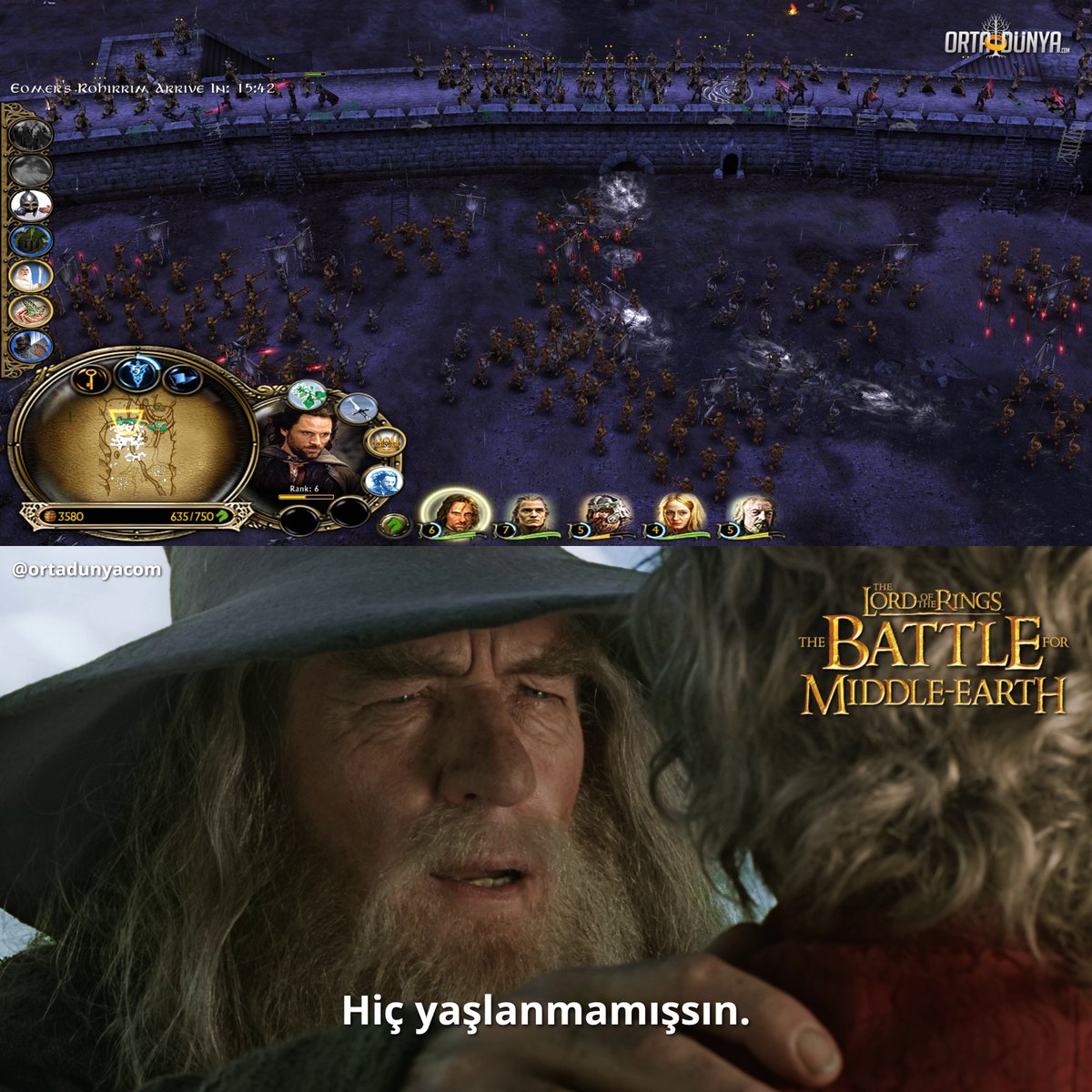 OrtaDunyaCom's tweet photo. Yüzüklerin Efendisi için yapılmış en iyi oyun, The Battle for Middle-earth 19 yaşına girdi! https://t.co/1ALYw8vsOu
