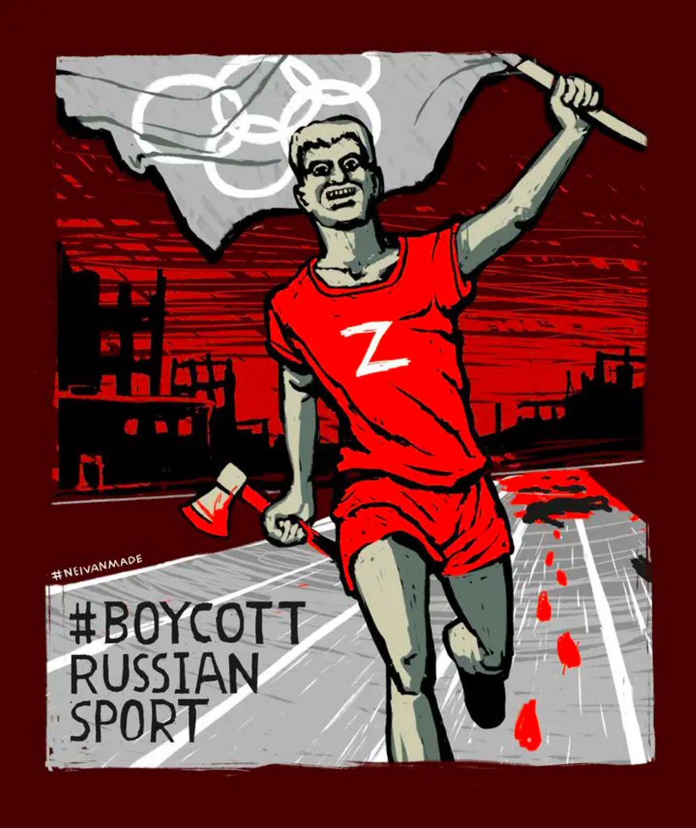 KramarenkoMari3's tweet photo. #RussiaIsATerroristState 
russian azletes have no place in Olympic Games. https://t.co/4gIXgkJ3RJ