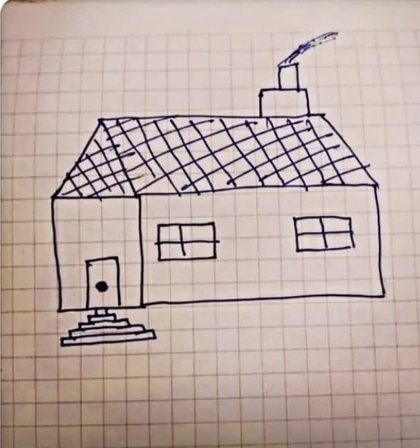 Küçükken Böyle Ev ÇizerdikBacasında Hep Yaz Kış Duman Çıkardı Biraz Maldık Ama Çok Mutluyduk 😊😂