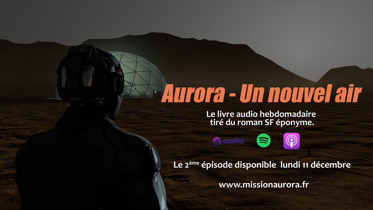 UniversariumFR's tweet photo. Retrouvez lundi le 2nd épisode d'Aurora - Un nouvel air et préparez vous à une immersion totale sur la planète Mars !

Vous n'avez pas encore écouté le 1er épisode ? C'est par ici 😊👇

https://t.co/qKKSLHOLua https://t.co/dnUeQrC6b4