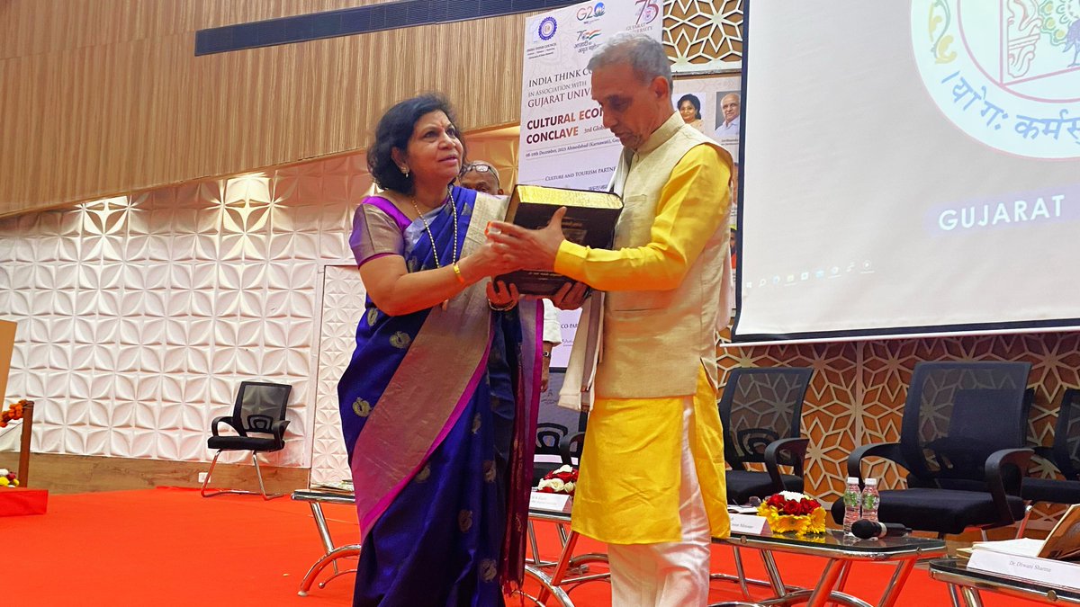 dr_satyapal's tweet photo. “Education produces best Doctors, Engineers and Intellectuals but the topmost objective of education is to produce best human being”. Spoken in #CEC23 on “Indic Culture, Institutions and NEP” in @gujuni1949 Ahmedabad today.
@narendramodi @AmitShah @JPNadda
@blsanthosh https://t.co/DeY0uqk0wr