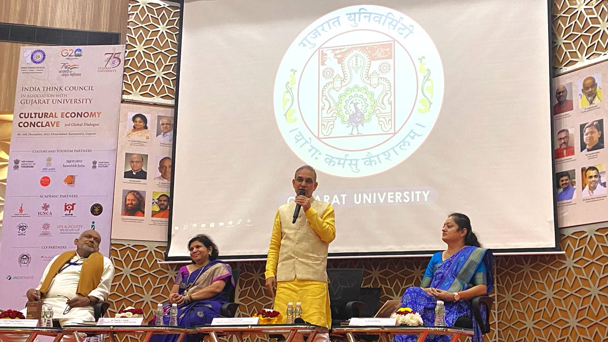 dr_satyapal's tweet photo. “Education produces best Doctors, Engineers and Intellectuals but the topmost objective of education is to produce best human being”. Spoken in #CEC23 on “Indic Culture, Institutions and NEP” in @gujuni1949 Ahmedabad today.
@narendramodi @AmitShah @JPNadda
@blsanthosh https://t.co/DeY0uqk0wr