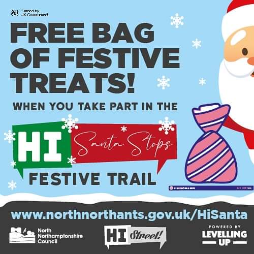 Lots of great reasons to start your Hi Santa Stops festive trail this weekend 🌟 it’s a brilliant way to support local businesses this Christmas! 🎄🎁

#Discovernorthamptonshire #supportlocal #UKSPF #Christmastrail 

@NNorthantsC