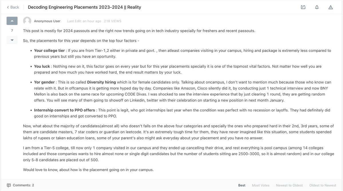 iamsachin_47's tweet photo. Read it. Decoding Engineering Placements 2023-24. https://t.co/zu7oLbxK2L