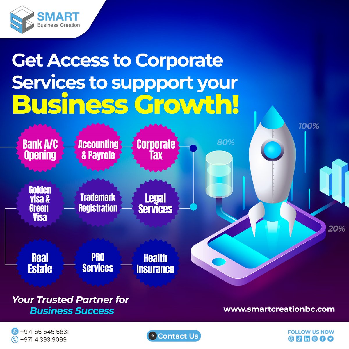 smartcreationae's tweet photo. Unlock the key to business success! 🚀 Elevate your growth with exclusive access to premium corporate services.

#business #uaebusiness #businessstartup #investor #uae #startup #Smartbusinesscreation #EntrepreneurialSuccess #DubaiTechScene #ECommerceDubai #LuxuryHospitalityDXB https://t.co/UmEZ27ve23