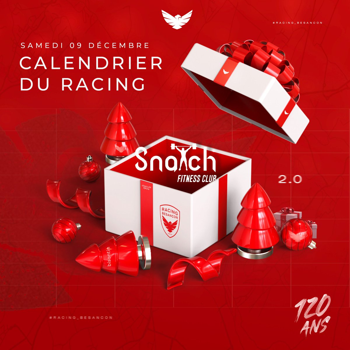 racing_besancon's tweet photo. 🎅 𝐄𝐧 𝐟𝐨𝐫𝐦𝐞 𝐚𝐩𝐫𝐞̀𝐬 𝐥𝐞𝐬 𝐟𝐞̂𝐭𝐞𝐬 !

Pour revenir sur le terrain plus fort après les fêtes, notre partenaire Snatch Fitness s’occupe de tout ! 3 mois d’abonnement offert au gagnant du jour 🤩

Pour participer  :
☑️ Follow nous
👍 Like le post
📲 Retweet

#TeamRB https://t.co/Z5Dqjx4W0K