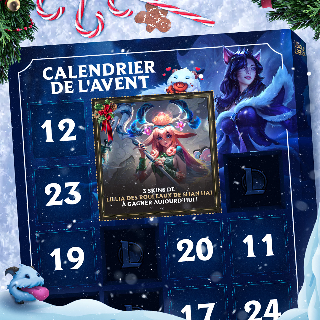 Jour 9 🎄 Lillia des rouleaux de Shan Hai

Ouvrez votre case du jour et tentez votre chance de gagner ce skin !

Il vous suffit de liker cette publication pour participer.

TAS le 11/12 à 12h ⌛