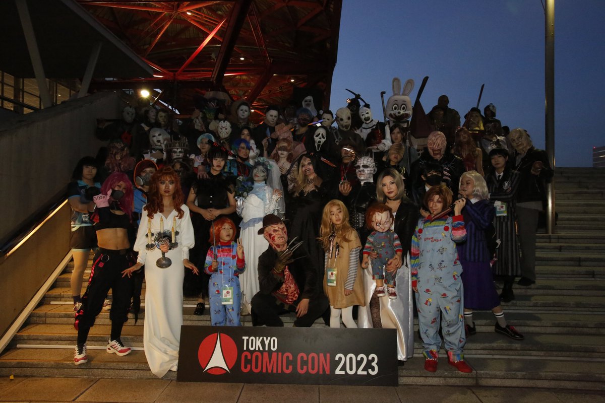 TCC_COSPLAY's tweet photo. 薄暮にピッ��リ！
ホラー大集合

#東京コミコン2023 #TokyoComicCon #TCC2023コスプレ #tcc2023 #Tcc2023cosplay https://t.co/we3xTKTYhL