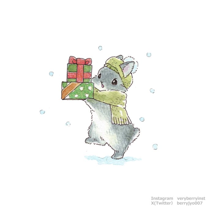 「green scarf snow」 illustration images(Latest)