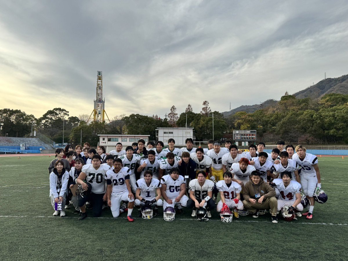 BANDITSです🏈

本日は王子スタジアムで常翔チームと試合でした。結果は14-18で敗北でした。

合同という形にはなりましたが、試合をできたことを嬉しく思います。応援してくださった皆様ありがとうございました！