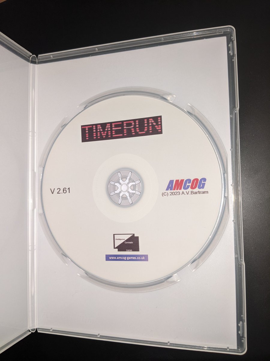 At riscository.com/2023/christmas….  Releasing TImeRun on physical media. Downloadable later this weekend. #indiedev #indiegame #retro #riscos #indiegamedev #gamedev