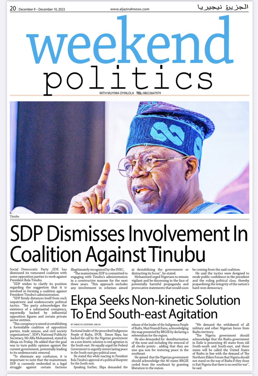 So it is Simon Ekpa now that is seeking non-kinetic in the South East? You people are mad, who dey do non kinetic with Islamic state, the person want to die ni?