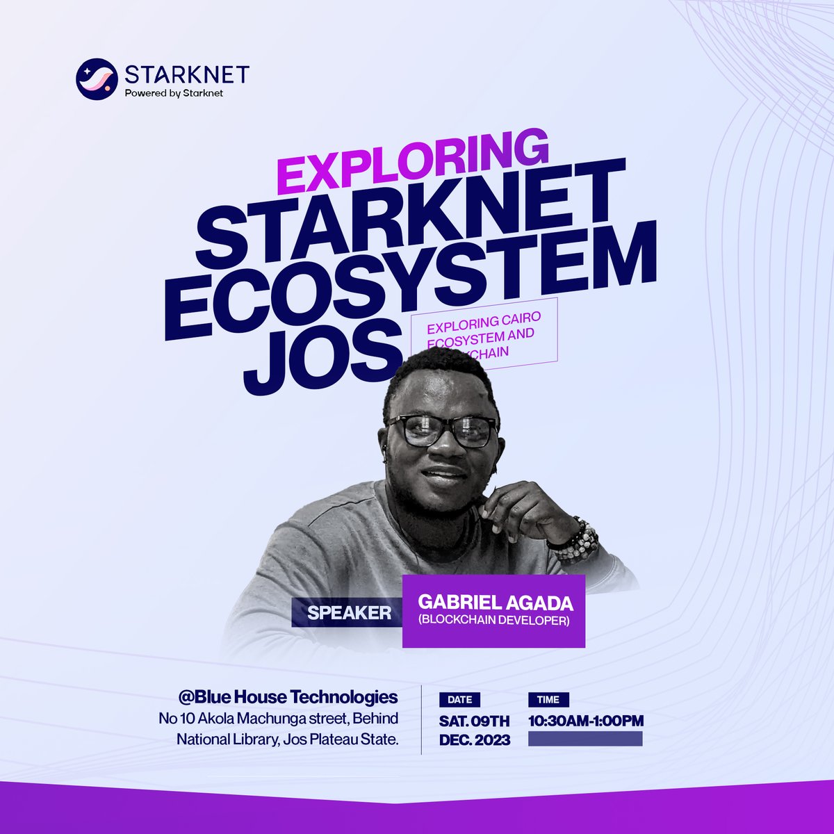 StarknetNigeria's tweet photo. The highly anticipated  Starknet Jos Meetup is happening today! 🌟 Join us for a day filled with insightful talks and discussions on the latest trends and advancements in Blockchain and the Starknet Ecosystem @Starknet @StarkNetAfrica @StarknetFndn @GuthL https://t.co/k6YRVVcWg4