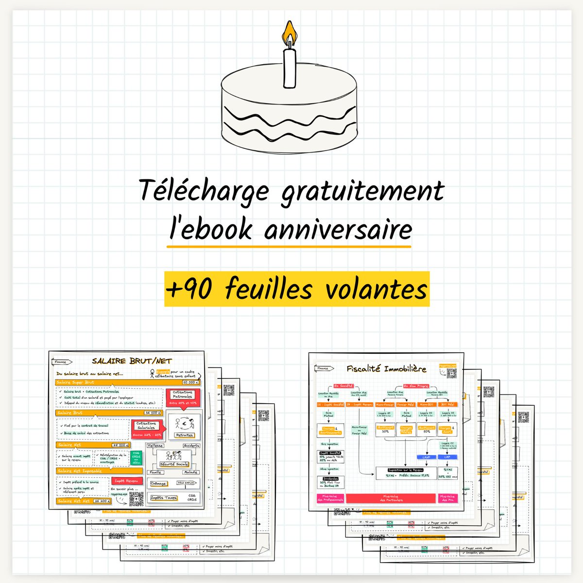 Il y a 1 an tout pile, je publiais la toute 1ère feuille volante.

🎂 Pour l’anniversaire, je t’offre un ebook avec 90+ feuilles volantes.

Pour le recevoir : 
1. Like + RT
2. Clique ici : bit.ly/ebook-anniv
3. Bonus : un petit mot en commentaire, ça fait toujours plaisir😇