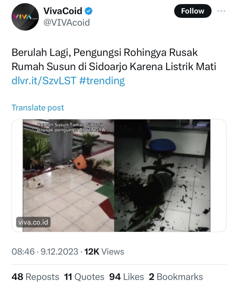LAGI! <a href="/VIVAcoid/">VivaCoid</a> angkat berita dr video yg redaksi tdk ketahui pasti siapa pria di dalamnya &amp; langsung mentah-mentah mengutip narasi org kedua-ketiga. 

TANPA VERIFIKASI. Gila ini. 

Video yg beredar itu tidak ada validasi selain dari narasi tunggal perekam &amp; tambahan caption.