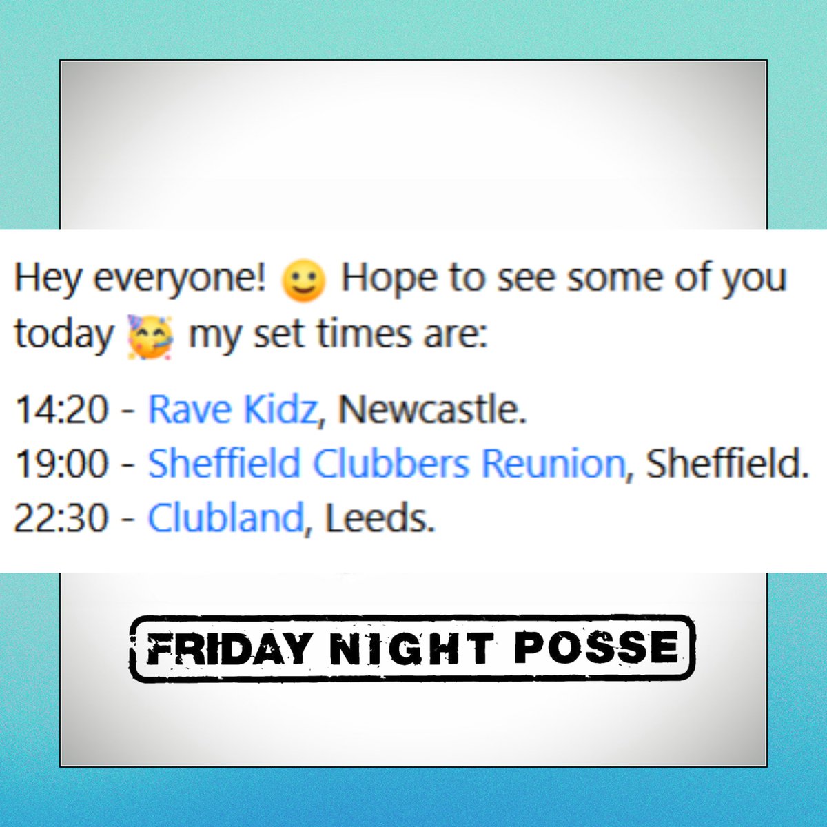 FRIDAY NIGHT POSSE tweet media