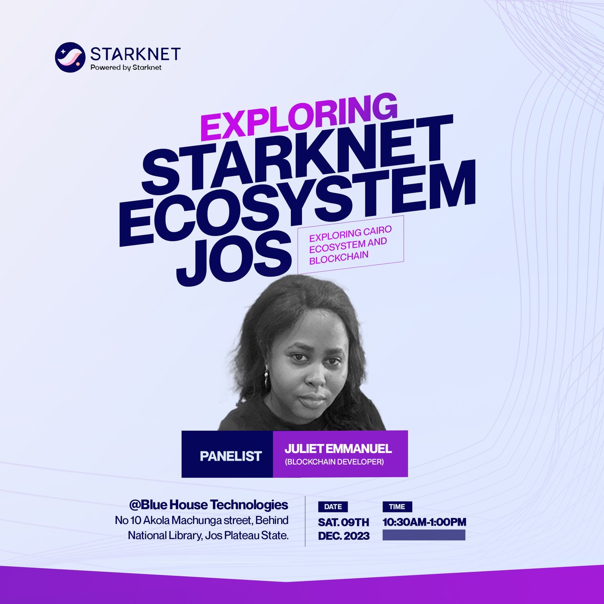 StarknetNigeria's tweet photo. The highly anticipated  Starknet Jos Meetup is happening today! 🌟 Join us for a day filled with insightful talks and discussions on the latest trends and advancements in Blockchain and the Starknet Ecosystem @Starknet @StarkNetAfrica @StarknetFndn @GuthL https://t.co/k6YRVVcWg4