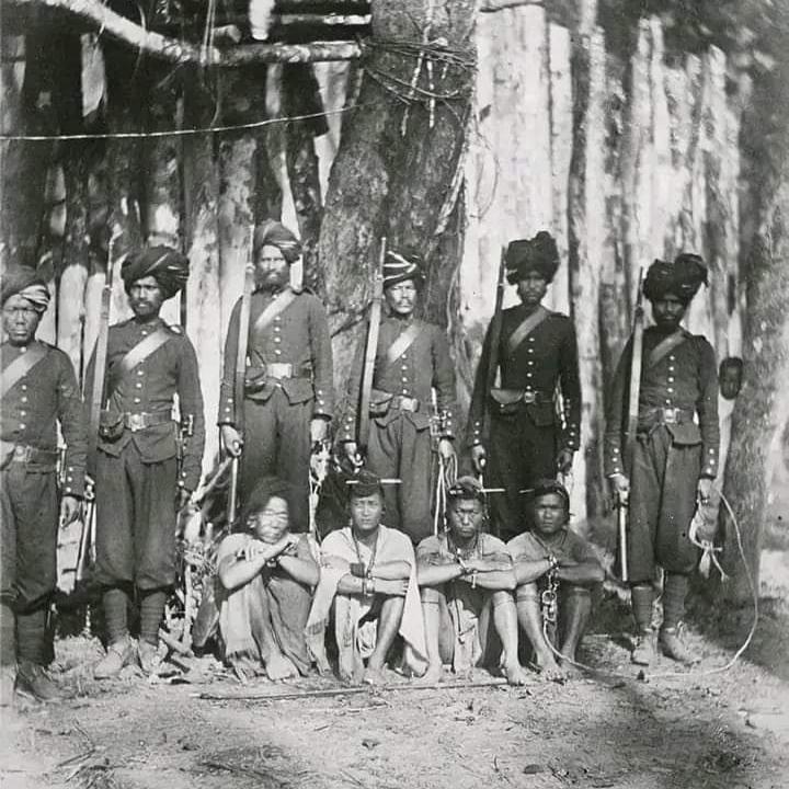 These were the #Kuki, brought by the British India to counter #Naga tribes in hill districts of #Manipur
#KukiLiesXposed