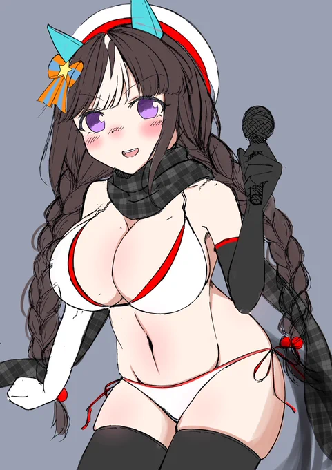 水着マフラー手袋ニーソタルマエのカラーラフwipです 属性盛りすぎ!!!!!!
