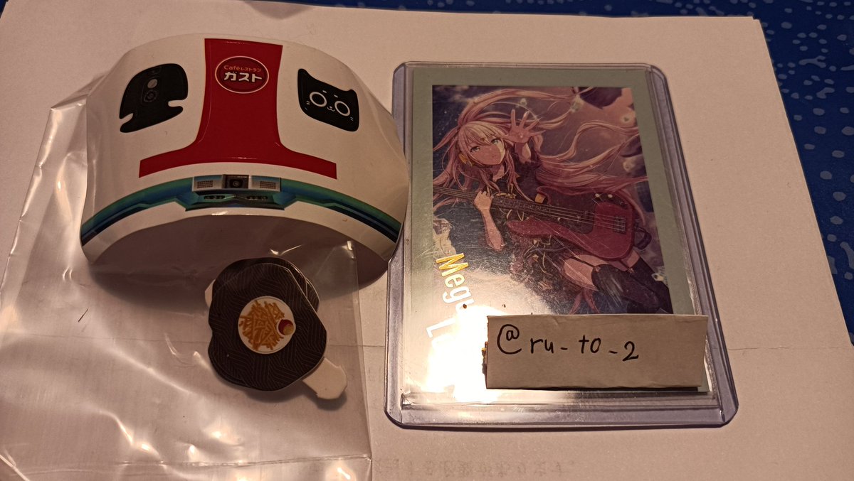 ru_to_2's tweet photo. 【交換】ネコロボフィギュア すかいらーく ガチャ

譲：ガスト
求：バーミヤン又はしゃぶ葉

シールと台紙のみの郵送交換希望です。
検索からでも気軽にお声がけ下さい
宜しくお願い致します。 https://t.co/bsOwsf0rbA