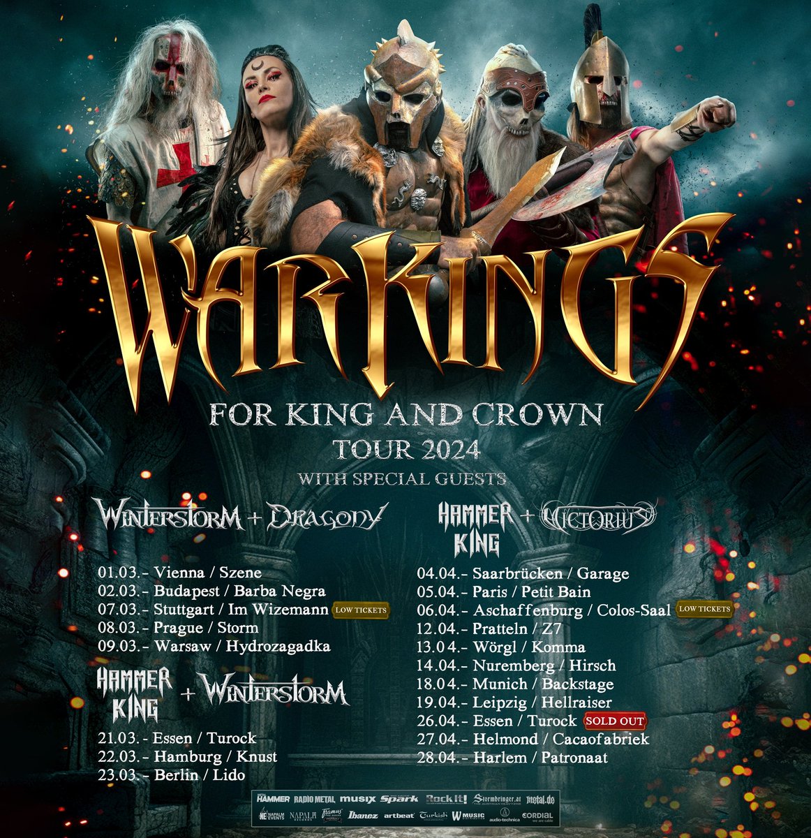 Victorius_Metal's tweet photo. 💥NEW TOUR💥

Mighty Dinosaurriors!!!
The gods have spoken!
We will join our friends, the mighty Warkings, on their upcoming FOR KING AND CROWN TOUR 2024!!!

Join us in battle!!! 🦖💥⚔️
#victorius #powermetal #heavymetal https://t.co/0hpoELgREN