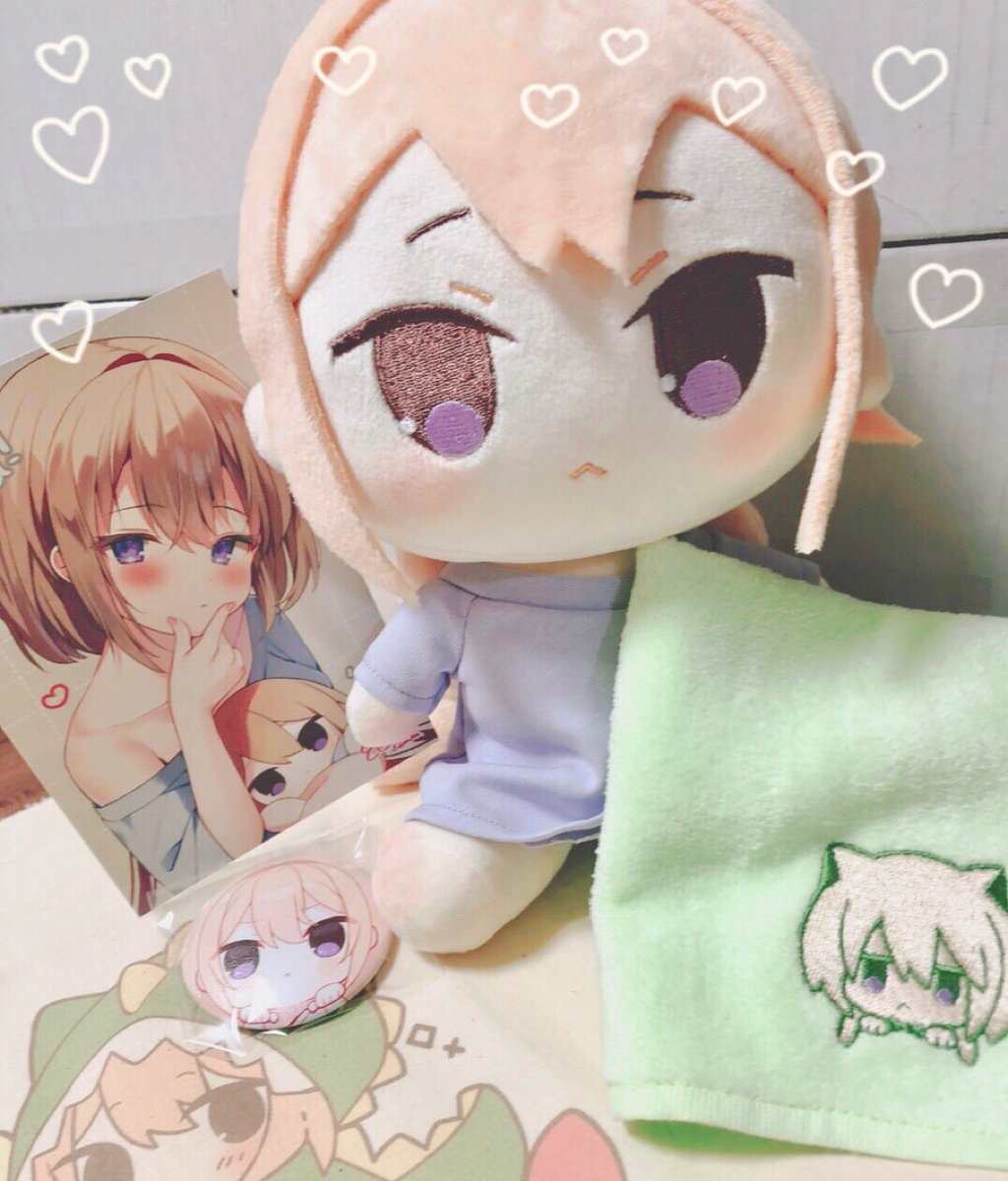 「妹ちゃんぬいセット届いたやったー! 」|海老原べにこ🍤コミティア144【D47b】のイラスト