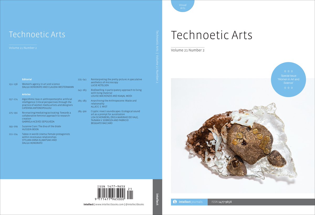 Coming soon!

Women in Art and Science / special issue of Technoetic Arts - a preview!
ta.pubpub.org/pub/21-2-women

#women #technoetic #art #science