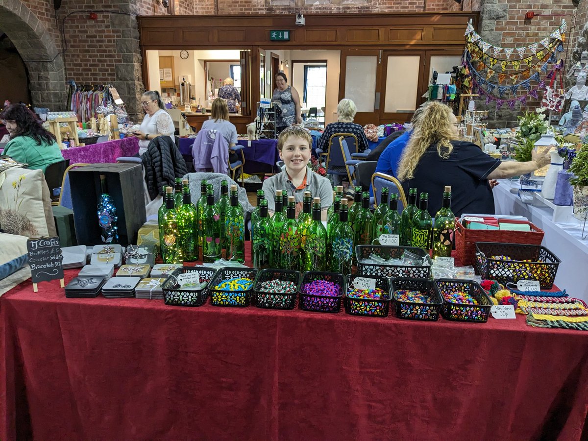 Last Craft Fair of the year for Thomas. #shoplocal at the United Reformed Church in Rhos on Sea today 10-3.30pm &amp; pick up a #handmade gift. <a href="/Visiting_Conwy/">Visit Conwy</a> #crafts #Entrepreneur