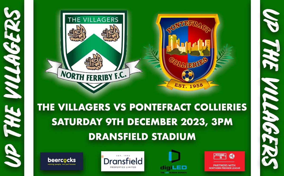 We hopefully return to action this afternoon to welcome @PonteCollsFC to the Dransfield Stadium! A reminder that there is a 10.45am pitch inspection. 🟢⚪️
