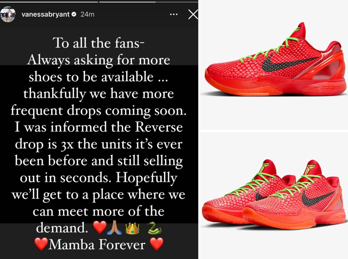 ヴァネッサさんが NIKE KOBE 6 PROTRO 