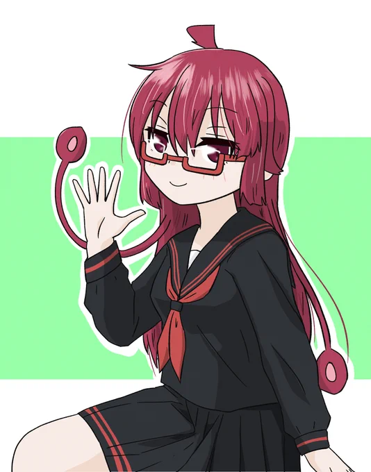 (廿v廿)<こんばんわじゃん #ケムリクサ #irodori