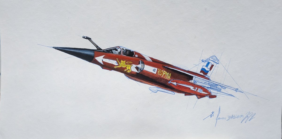 FdOrangeARTSOF's tweet photo. #mirageF1CT #normandieniemen watercolorpainting in progress by #fOrangeArt #baldinottifrancois former official french air force painter#PAE #Peintredelair  #peintredelairetdelespace #avationart  #aviation #avgeek #avionmarceldassault #AMDBA #armeedelair #armeedelairetdelespace https://t.co/4UykNaDdIw