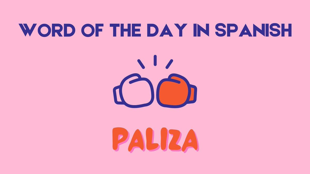 Did you know that "Paliza" means an extreme beating (in a fight)? #LearnSpanish
