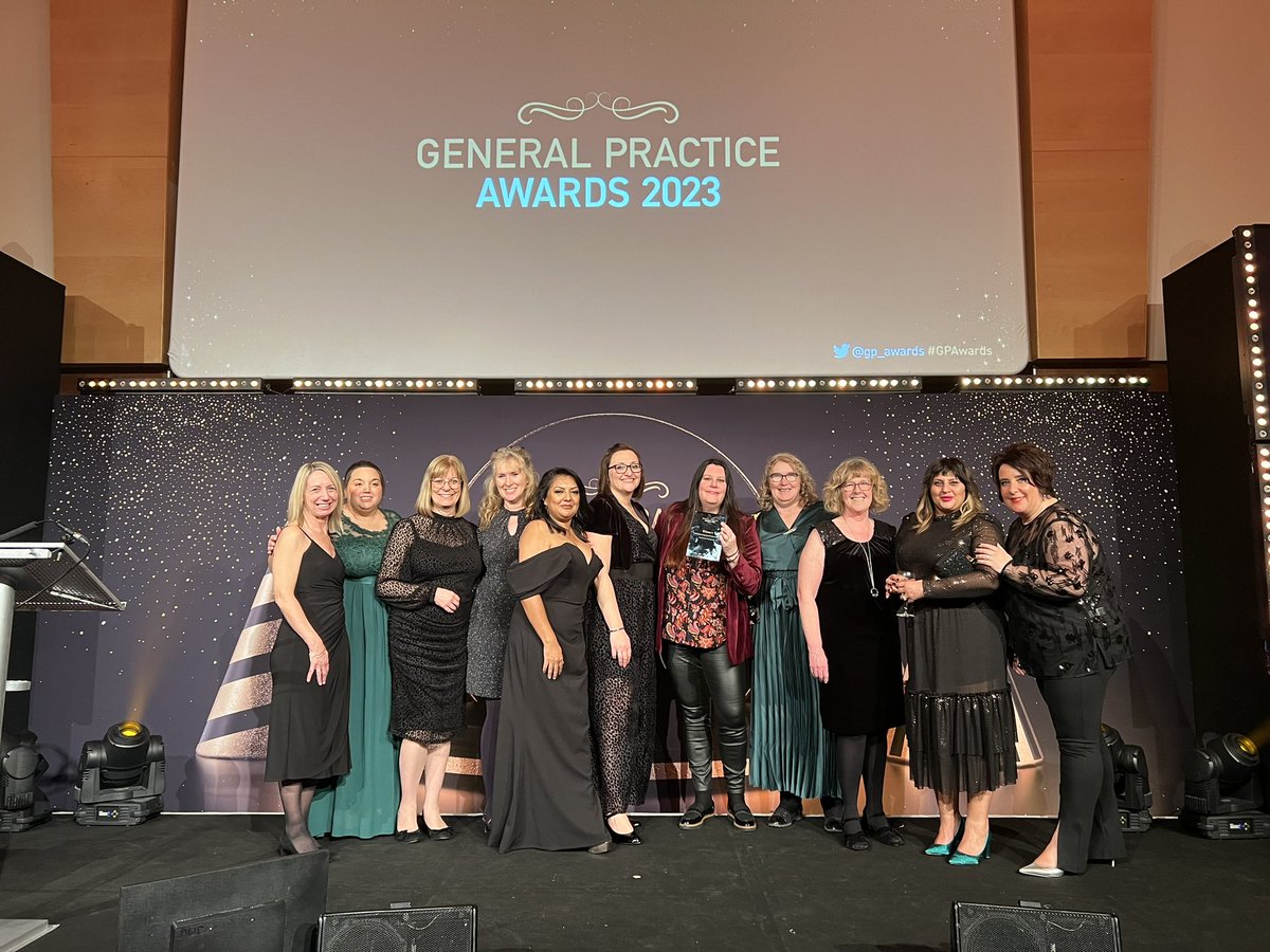 StaffsTH's tweet photo. Our amazing team had a fabulous time at the @gp_awards bagging the ‘HCP Education Programme Provider of the Year’ award. We are thrilled, &amp; feel so proud of all of our hard work through 2023!  @StaffsStokeICB @StaffsStokeICS @NHSEngland #healthcare #Educationawards #primarycare https://t.co/wz9uo9mILb