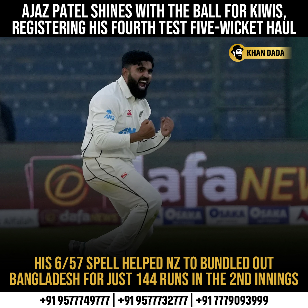 What a bowling display by Ajaz Patel in Dhaka 👏 #Cricket #CricketUpdates #AjazPatel #NZvBAN #NewZealand #ShikharDhawan #India #Cricket #klrahulfans #AnimalBoxOffice #TriptiiDimri #SAvIND #AlluArjun #Kalki2898AD #WPLAuction #RamCharan #RipShaneMacGowan #ISRO #RipShaneMacGowan