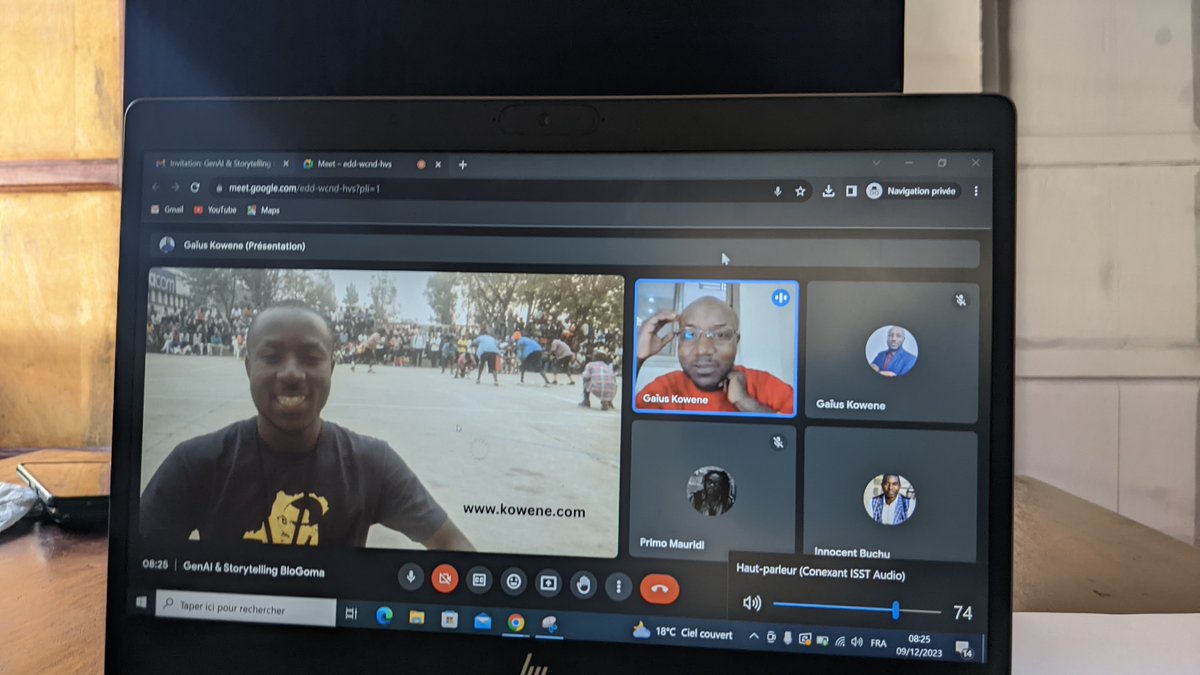 innobuchu's tweet photo. Hé, les blogueurs de Goma et autres curieux ! voulez-vous savoir savoir ce qui se passe en ce moment à notre Forum #GWAS23 ?
#GenerativeAI #StorytellingNow #LiveUpdates #BloggersEvent #AIandNarratives #BloGoma #VoteUtile https://t.co/vBoASdotDh