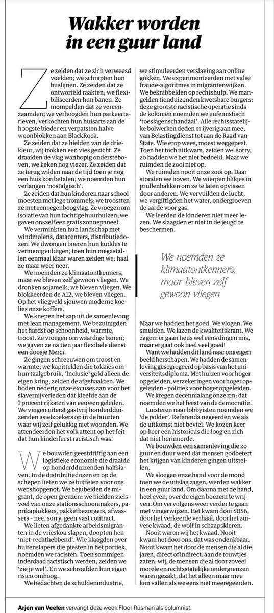 Hier wel iemand die in de spiegel weet te kijken