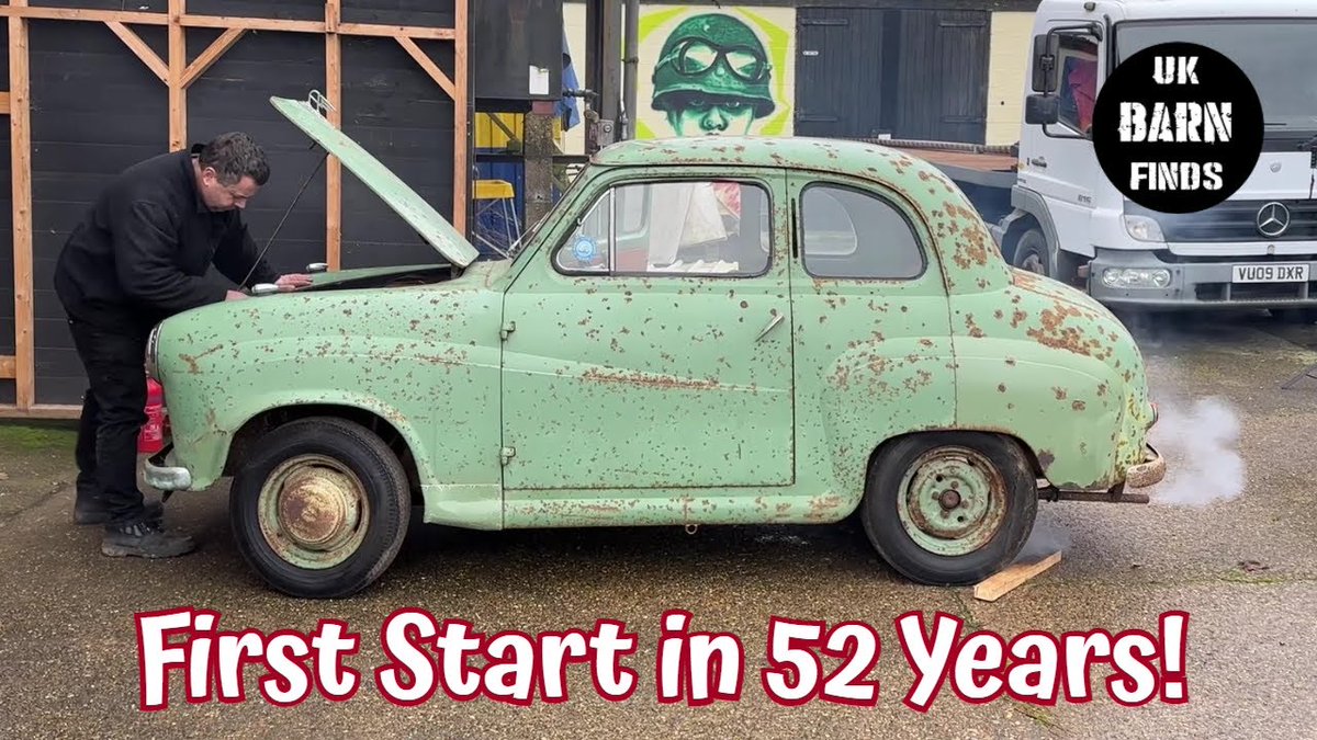 BarnFindsUK's tweet photo. Claire and I are really proud of what we've achieved with our videos this year, and this one has made us smile the most! We hope some of you enjoy it, too.
https://t.co/J0zUBf3wLf
#firststart #barnfind #austina30 #YouTube https://t.co/X8FVWDoeXt