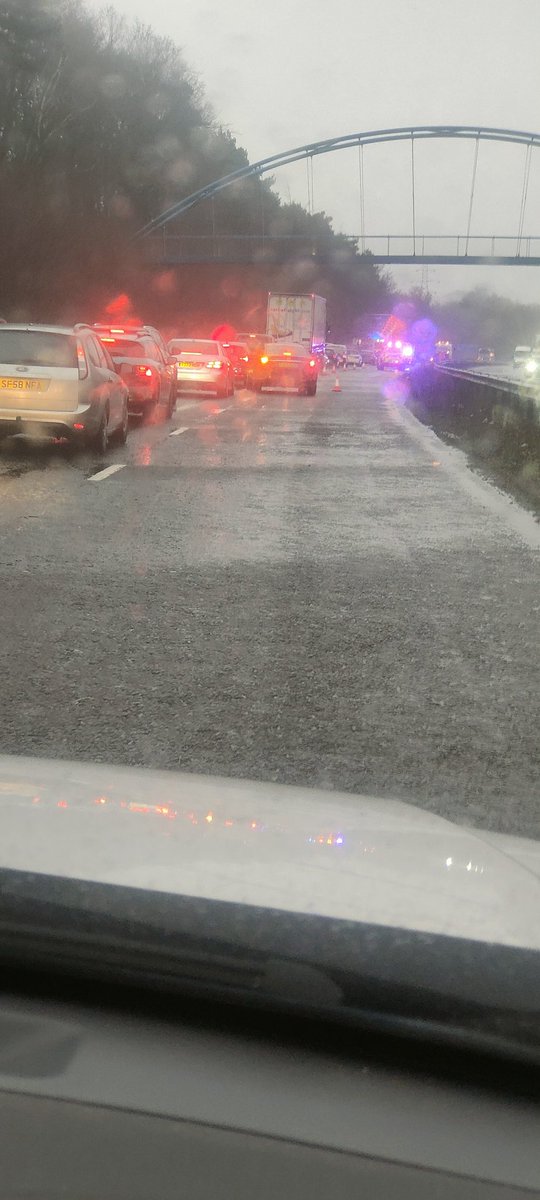 Hughes210666D's tweet photo. Yet another serious RTC on M4 Morriston exactly where there was a fatal a few years ago due to aqua plane. When will the highways learn???? https://t.co/Jpcb7KX56q