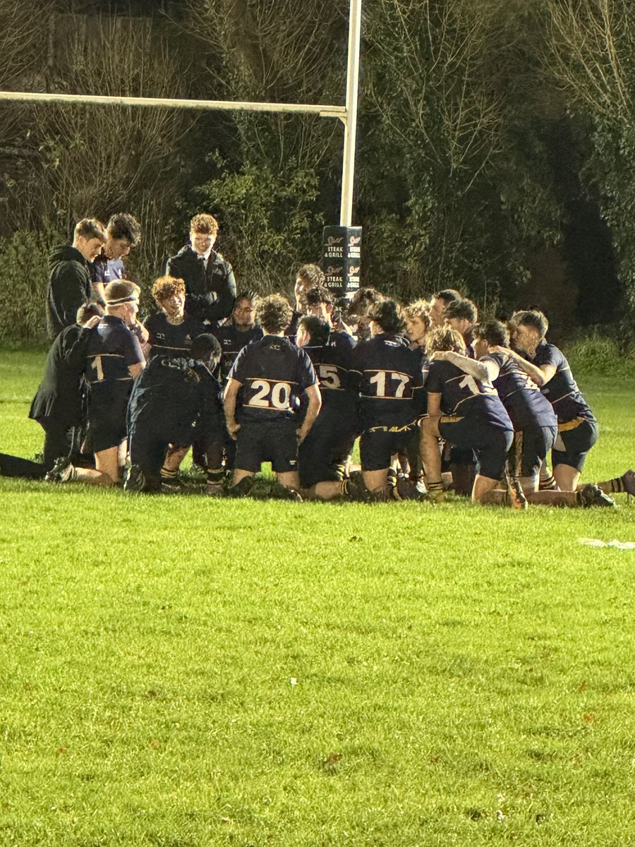COLFESsport's tweet photo. Well done to both @ColfesSchool and @BGSRUFC for a fantastic evening of rugby. 👏👏👏 #BGS Vs #Colfes 2024 . A big thank to all the supporters for making the night so enjoyable. Loved the Christmas Jumpers @BGSRUFC https://t.co/Fb5NPo9hLw