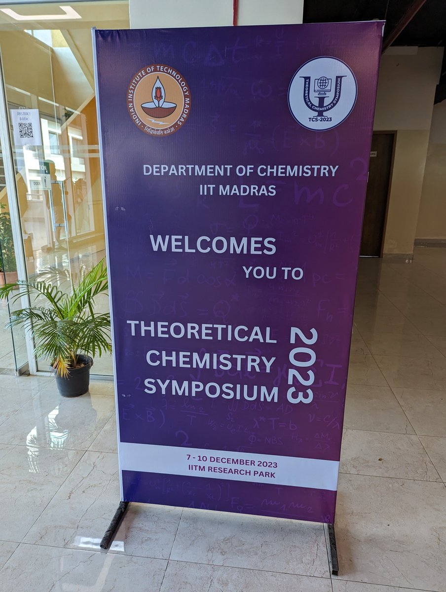 I am thrilled to attend the theoretical chemistry symposium being held at IIT Madras! Looking forward to numerous scientific discussions and presenting my work on chaos here... 
<a href="/iitmadras/">IIT Madras</a> #quantumchaos