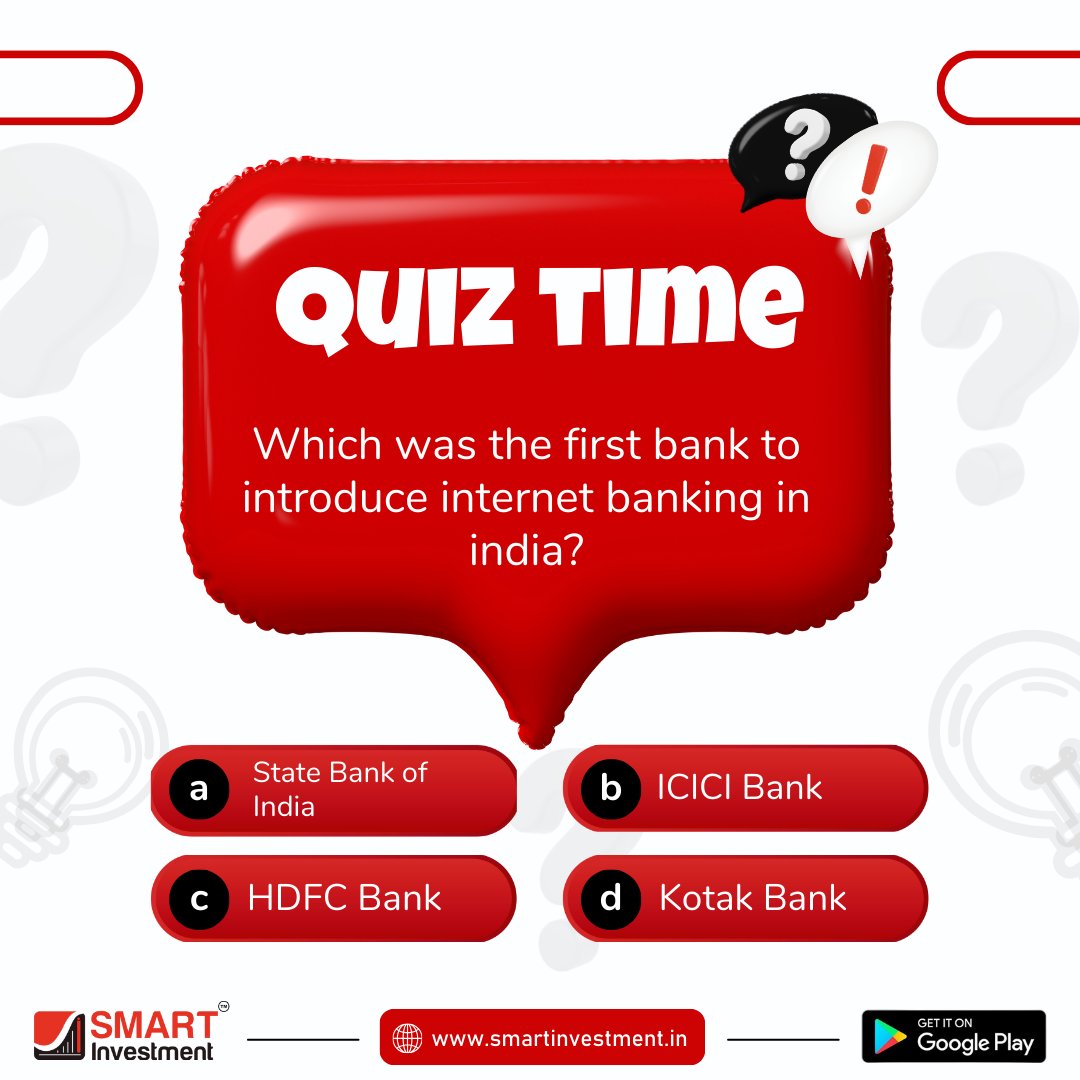 smartinvest25's tweet image. Smart Quiz Time!
Let&apos;s See How Much Do You Know. Share this with your friends and family member to check if they know the answer.

Comment down👇your answer &amp;amp; let the games begin

VISIT OUR WEBSITE
smartinvestment.in

And don&apos;t forget to follow us
#SmartQuiz #smartinvestment