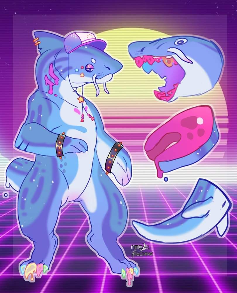 TimeMachinepup's tweet photo. Vaporwave shark~
Flat 20 uxd

Base by KingSmiggles
Design by me https://t.co/tAONq6aywF