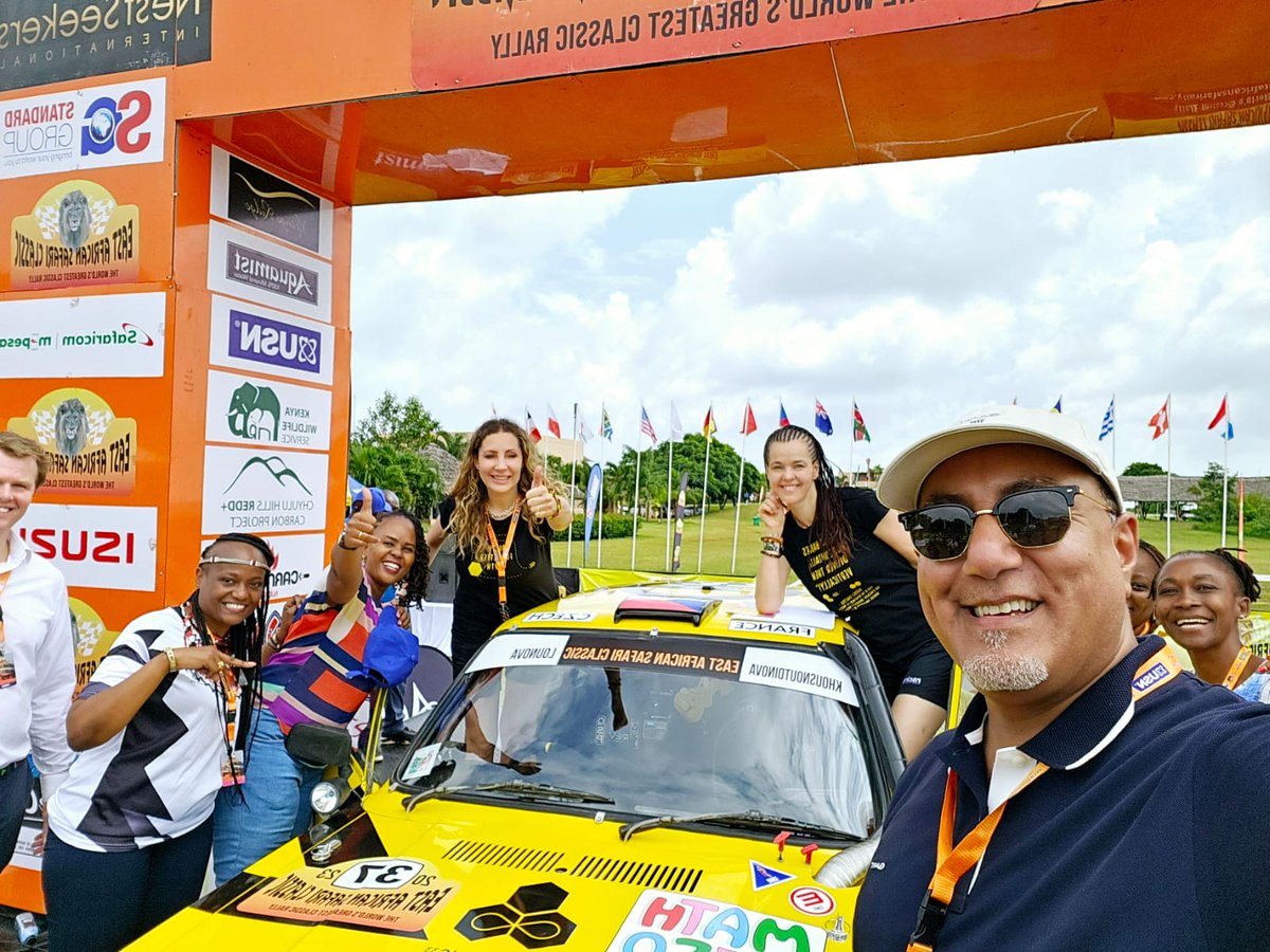 Attended the East African Safari Classic Rally at @VipingoRidge filled with the roar of engines, dust, and breathtaking views. Flagged off No. 30 - Aslam Khan of Fly ALS, No. 37 - the only women team from Czech / France, No. 31 & 33 from Kenya 🇰🇪