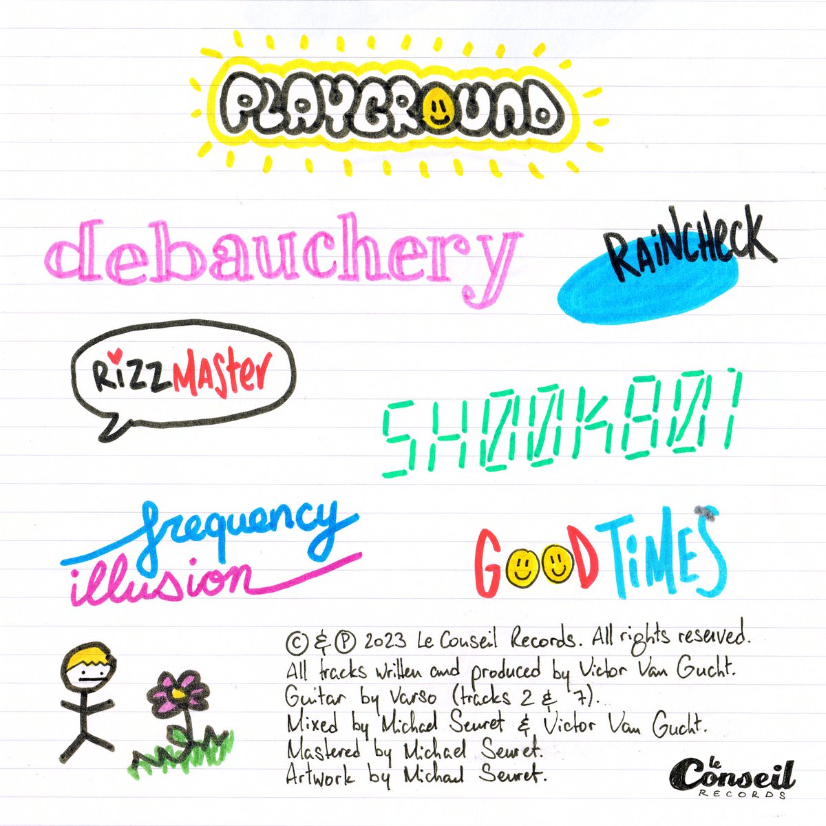 lebouchay's tweet photo. Here is the tracklist of my ✨ 'Good Times' EP ✨
Out on 15 December 👀
Artwork by @meikalmusic ✏️

#damnbouchay #newrelease #housemusic #frenchhouse #frenchtouch #electropop #electronicmusic #electronica #disclosure #madeon #daftpunk #muramasa #samgellaitry #fredagain https://t.co/1b0nTMm7ja