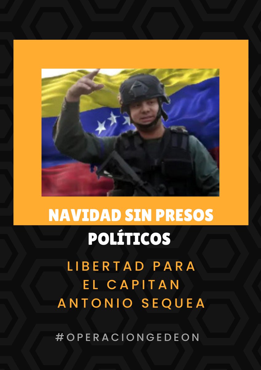 Hoy #9Dic continuamos la vigilia mundial, por la liberación de todos los presos de Venezuela. Únete: enciende una vela, eleva una oración y toma una foto con un mensaje utilizando la etiqueta #NavidadesSinPresosPoliticos 
#LuzPorLaLibertad #capitanantoniosequea