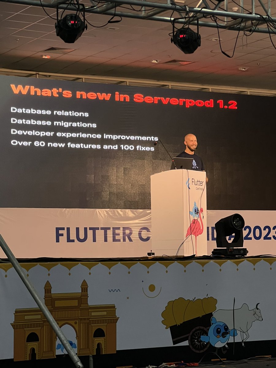 <a href="/viktorlidholt/">Viktor Lidholt</a> talked about the last updates from <a href="/ServerpodDev/">Serverpod 🚀</a> 1.2 🚀 including 60+ new features with tons of tests while focusing on enhancing the developer experience! 🙌

#FlutterConfIndia #FlutterConfIndia2023 #Flutter