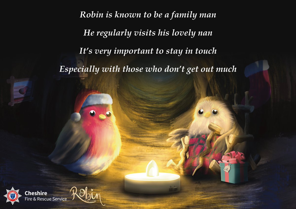 It's important to stay in touch with elderly friends and family this Christmas. Make sure they are fire safe and well.

#RescueRobin ➡️ orlo.uk/t9LMg